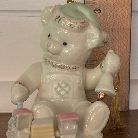Vintage Lenox Teddy’s Millennium Wish Bear 2000 Ornament Limited Edition - Picture 3 of 6
